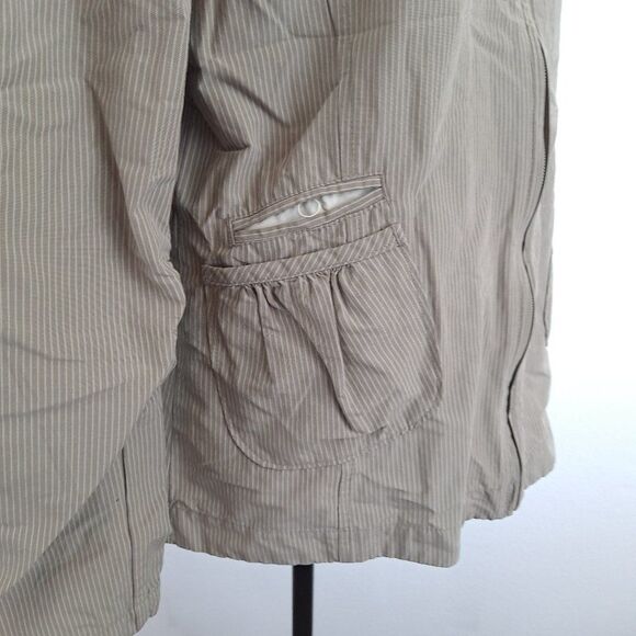 Columbia Pin Stripe Scrunched Lightweight Zip Up Outdoor Jacket - Picture 5 of 9
